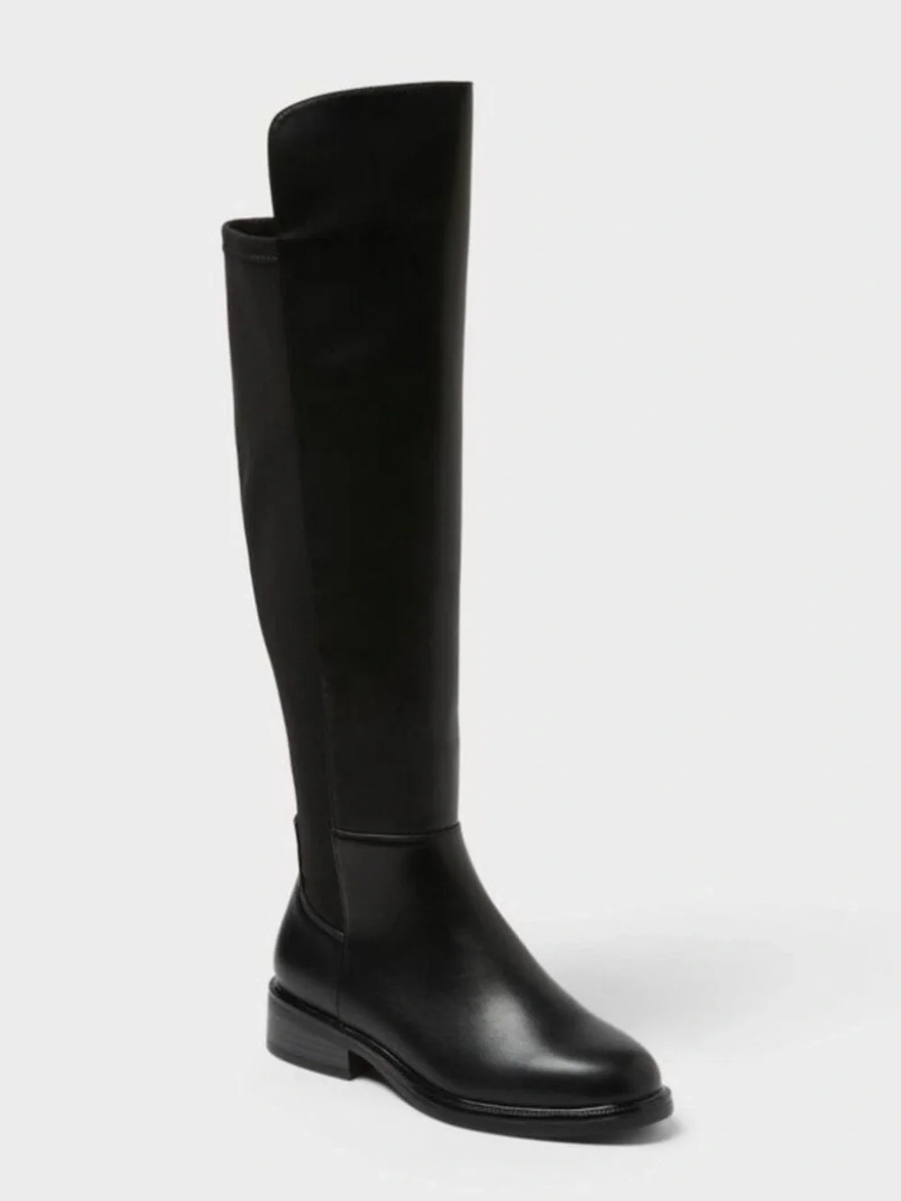 Women's Hope Tall Boots - A New Day™ Black 7: Over the Knee, Block Heel, Zipper